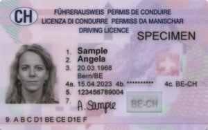 Swiss drivers license for sale